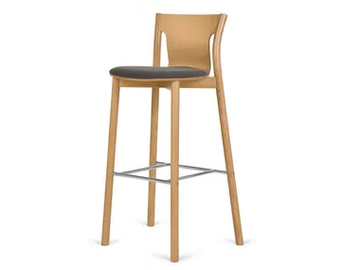 H-TOLO-2160 - High beech stool with integrated cushion by Paged