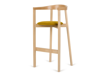 H-UXI-2920 - High beech stool with integrated cushion by Paged
