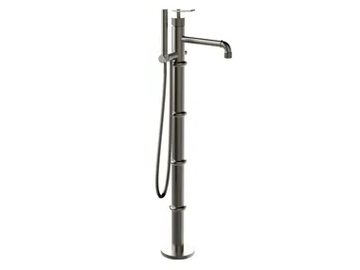 INDUSTRIAL GAS 79117910 - Floor standing bathtub mixer with hand shower and diverter by PALAZZANI
