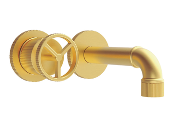 INDUSTRIAL JOB 78320810 - 2 hole wall-mounted washbasin mixer by PALAZZANI