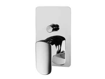 MIS 56119710 - Recessed shower mixer with diverter and plate by PALAZZANI