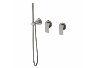 MONTECARLO 80230810 - Recessed 3 hole shower mixer with hand shower by PALAZZANI