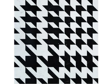 PIED DE POULE - Carrara marble and Nero Marquina wall/floor tiles by Palazzo Morelli