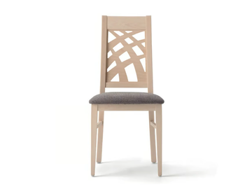 CARMEN 490D.i2 - Beech chair with integrated cushion by Palma