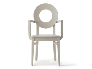 DEA 47UP.m2 - Beech chair with armrests by Palma