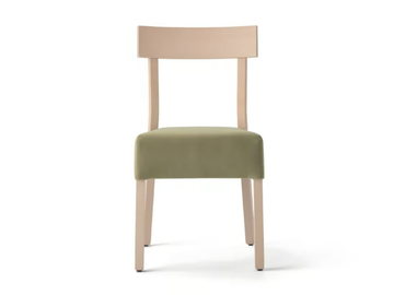 ITALIA 439E.i7 - Beech chair with integrated cushion by Palma