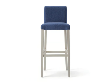 LADY 47OGI.i4 - High upholstered beech stool with back by Palma
