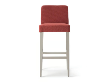 MISS 49SI.i4 - High upholstered stool with back by Palma