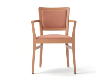 MOMA 472GP.i1 - Upholstered beech chair with armrests by Palma