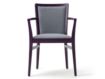 MOMA SOFT 472HP.I1 - Upholstered beech chair with armrests by Palma