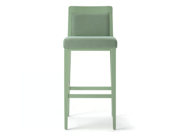 OPERA BOHEME 49EI.i6 - High beech stool with back by Palma