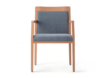 OPERA BOHEME 49EP.i8 - Upholstered beech chair with armrests by Palma