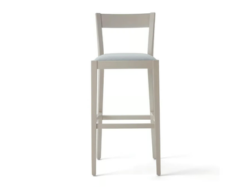 SILLA 472AI.i1 - High beech stool with integrated cushion by Palma