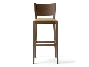 SOKO 472D.i1 - High beech stool with integrated cushion by Palma
