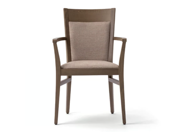 SOUL SOFT 472EP.I1 - Upholstered beech chair with armrests by Palma
