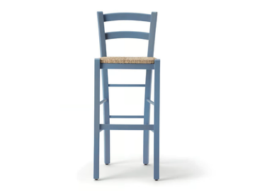 VENEZIA 42AA.pv - High straw stool with back by Palma