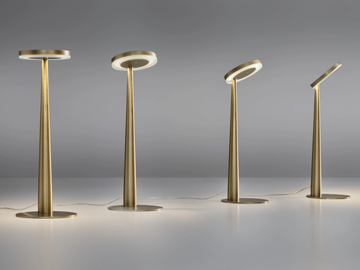 BELLA - LED adjustable die cast aluminium table lamp by PANZERI