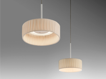 BELLA VESTITA - Drum shaped fabric lampshade by PANZERI