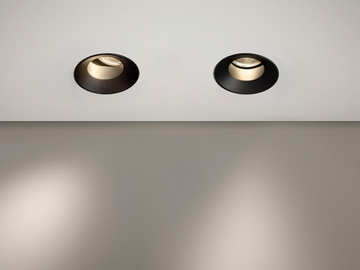 JAMES - Adjustable LED recessed die cast aluminium spotlight by PANZERI