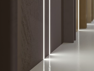 KIPS - Extruded aluminium linear lighting profile by PANZERI