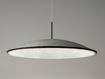 PHI - Acoustic felt pendant lamp by PANZERI