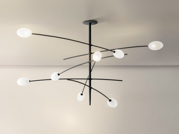 RORIS - Semi-inset dimmable ceiling lamp by PANZERI
