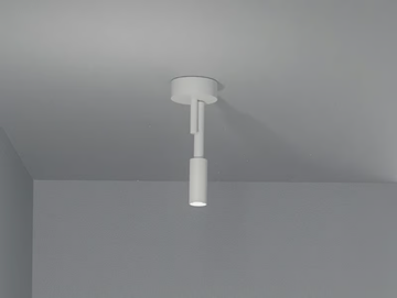 TUBINO - LED adjustable aluminium ceiling lamp by PANZERI