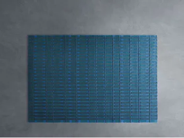 ACCORDI - Rectangular striped felt rug by Paola Lenti