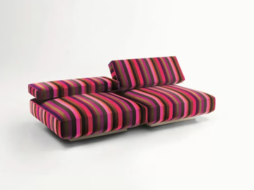 AGIO - Modular velvet armchair by Paola Lenti