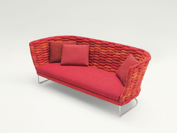 AMI - 3 seater polyester fibre sofa by Paola Lenti