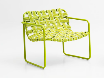 BALEARI - Powder coated aluminium garden armchair by Paola Lenti
