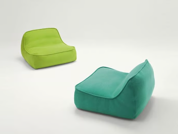 FLOAT MINI - Fabric armchair with removable cover by Paola Lenti