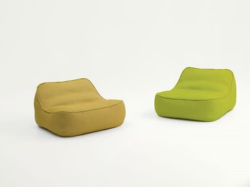 FLOAT - Upholstered fabric garden armchair by Paola Lenti