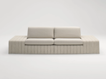 FRAME - 3 seater fabric garden sofa by Paola Lenti