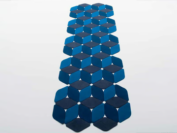 KALEIDOSCOPE - Patterned felt rug by Paola Lenti
