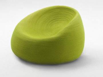 OTTO - Rope garden armchair with removable cover by Paola Lenti