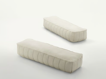 PLAY - Rectangular fabric pouf with removable lining by Paola Lenti