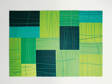 RILIEVO - Rectangular wool rug with geometric shapes by Paola Lenti