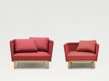 SABI - Armchair with armrests by Paola Lenti