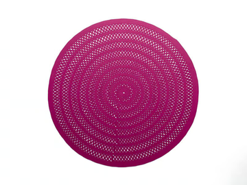SHANG - Round solid-color wool rug by Paola Lenti