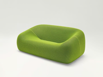 SMILE - 2 seater garden sofa with removable cover by Paola Lenti