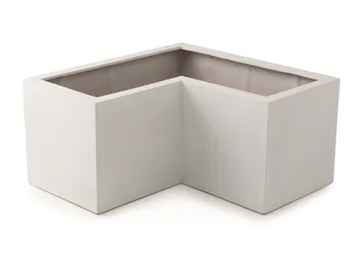 ASPEN WHITE LINE - Fiber Clay garden pot by PAOLELLI GARDEN