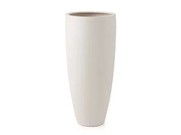 EDGWARE WHITE LITE - Fiber Clay garden pot by PAOLELLI GARDEN