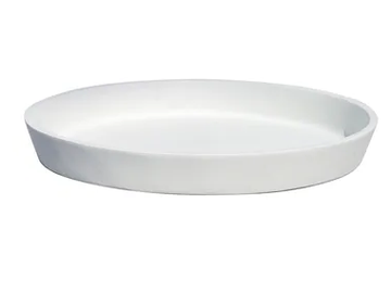 EDGWARE WHITE LITE - Saucer in Fiber Clay by PAOLELLI GARDEN