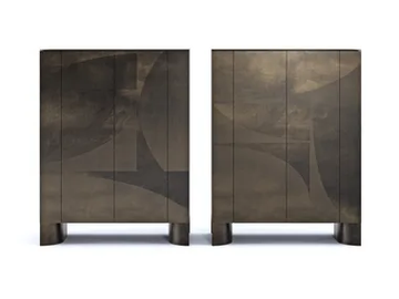 ABSTRACT - Brass highboard by Paolo Castelli