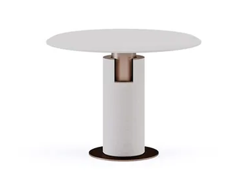 ALBA BISTROT - Round stone table by Paolo Castelli