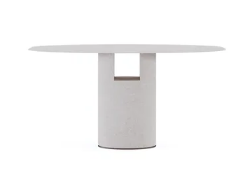ALBA - Oval stone console table by Paolo Castelli
