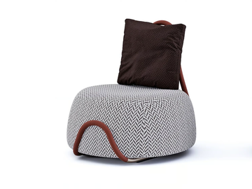 BABOU - Fabric armchair by Paolo Castelli