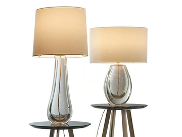 COLETTE e HUGO - Handmade crystal table lamp by Paolo Castelli