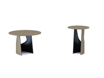 ELLIPSE - Round metal coffee table by Paolo Castelli